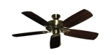 Riviera Antique Brass Ceiling Fan with Arbor 425 Cherry Blades