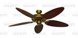 52 inch Riviera Ceiling Fan - Bamboo or Palm Style Reversible Blades