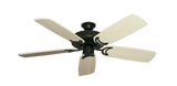Riviera Oil Rubbed Bronze Ceiling Fan with Arbor 425 Whitewash Blades