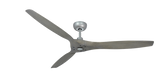60 inch Solara Smart Ceiling Fan by TroposAir - Brushed Nickel Motor Finish and Driftwood Blades