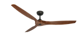 60 inch Solara Smart Ceiling Fan by TroposAir - Oil Rubbed Bronze Motor and Walnut Blades