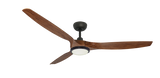 60 inch Solara Smart Ceiling Fan by TroposAir - Oil Rubbed Bronze Motor and Walnut Blades