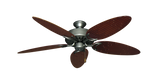 52 inch Dixie Belle Ceiling Fan - Bamboo or Palm Style Reversible Blades