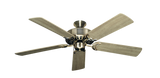 Dixie Belle traditional ceiling fan in Antique Brass with 52 inch Beachwood Matte Blades