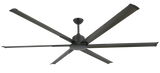 84 inch Titan II Large Ceiling Fan by TroposAir - Matte Black
