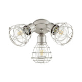 Quorum Three-Light Cage Light Kit - Damp-Rated