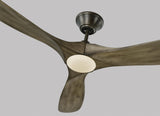 60 Maverick LED by Monte Carlo - Aged Pewter Close-Up