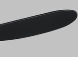60 Maverick LED by Monte Carlo - Matte Black Blade Close-Up