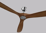 88 Maverick by Monte Carlo - Brushed Steel with Koa Blades Close-Up
