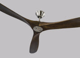 88 Maverick by Monte Carlo - Brushed Steel with Dark Walnut Blades