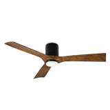 54 inch Aviator Ceiling Fan - Matte Black Finish with light