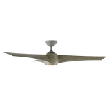 58 inch Twirl Smart Fan by Modern Forms in Graphite with Weathered Wood