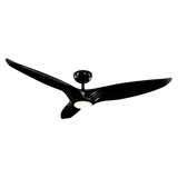 60 inch Morpheus III Ceiling Fan - Gloss Black with Light