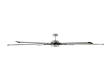 96 Loft LED by Monte Carlo - Painted Brushed Steel and Midnight Black Side View