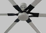 96 Loft LED by Monte Carlo - Painted Brushed Steel and Midnight Black Close-Up