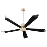72 inch Rova Ceiling Fan by Quorum - Aged Brass