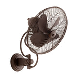 Piazza 14 inch Indoor/Outdoor Wall Fan by Quorum - Oiled Bronze