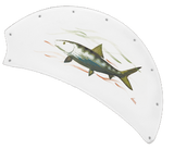 52 inch Nautical Dixie Belle Ceiling Fan - Bonefish - Game Fish of the Florida Keys Custom Canvas Blades