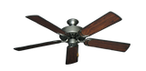 Dixie Belle traditional ceiling fan in Brushed Nickel with 52 inch Burnt Cherry Blades