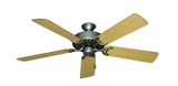 Dixie Belle traditional ceiling fan in Brushed Nickel with 52 inch Honey Oak Matte Blades