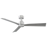 52 inch Clean Ceiling Fan in Brushed Aluminum