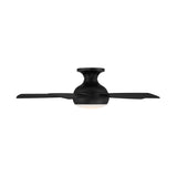 44 inch Odyssey Flush by WAC Smart Fans - Matte Black (Shown from Side)