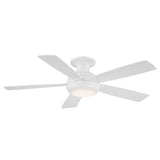 52 inch Odyssey Flush by WAC Smart Fans - Matte White