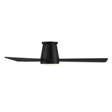 52 inch Hug Ceiling Fan in Matte Black shown from Side