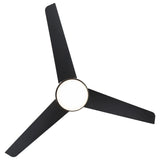54 inch Mod by WAC Smart Fans - Soft Brass and Matte Black Bottom View