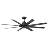 66 inch Mocha XL by WAC Smart Fans - Matte Black