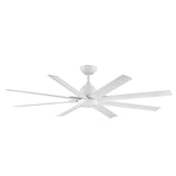 66 inch Mocha XL by WAC Smart Fans - Matte White