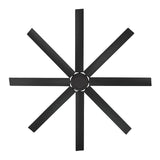 66 inch Mocha XL by WAC Smart Fans - Matte Black Bottom View