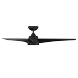 56 inch Sonoma by WAC Smart Fans - Matte Black Side View