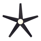 60 inch Viper by WAC Smart Fans - Brushed Nickel and Matte Black Bottom View