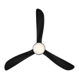 52 inch Corona by Modern Forms - Matte Black with Brushed Nickel Trim Bottom View