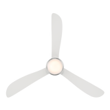 52 inch Corona by Modern Forms - Matte White with Brushed Nickel Trim Bottom View