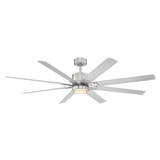 66 inch Renegade Ceiling Fan by Modern Forms - Brushed Aluminum and Titanium Silver
