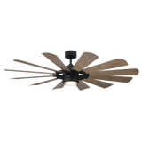 65 inch Wyndmill by Modern Forms - Matte Black and Barnwood