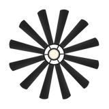 65 inch Wyndmill by Modern Forms - Matte Black bottom view