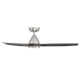 54 inch Skylark by Modern Forms - Brushed Nickel and Ebony Side View