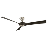 58 inch Torque by Modern Forms - Brushed Nickel and Ebony