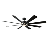 72 inch Aura Smart Fan by Modern Forms - Matte Black and Brushed Nickel