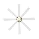 72 inch Aura Smart Fan by Modern Forms - Matte White and Soft Brass