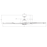 72 inch Aura Smart Fan by Modern Forms - Matte Black and Brushed Nickel