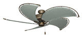 52 inch Nautical Dixie Belle Antique Bronze Ceiling Fan - Classic Gray Canvas Blades