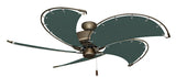 52 inch Nautical Dixie Belle Antique Bronze Ceiling Fan - Classic Green Canvas Blades