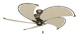 52 inch Nautical Dixie Belle Antique Bronze Ceiling Fan - Classic Khaki Canvas Blades