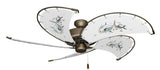 52 inch Nautical Dixie Belle Antique Bronze Ceiling Fan - Permit - Game Fish of the Florida Keys Custom Canvas Blades