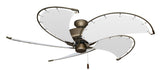 52 inch Nautical Dixie Belle Antique Bronze Ceiling Fan - Classic White Canvas Blades