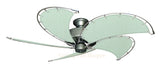 52 inch Brushed Nickel Dixie Belle Ceiling Fan - Sunbrella Sea Canvas Blades